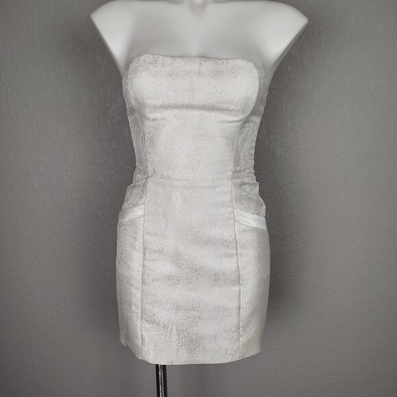 Reformation Liliwen Mini Dress Detachable Train Ivory Train Size 0 Wedding Bride - Picture 3 of 16